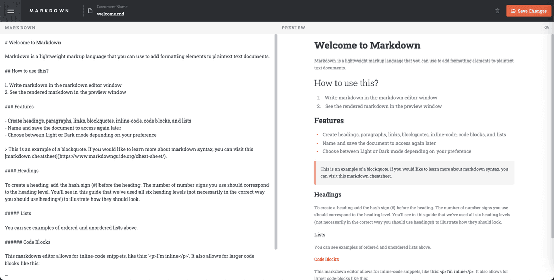 Markdown Editor